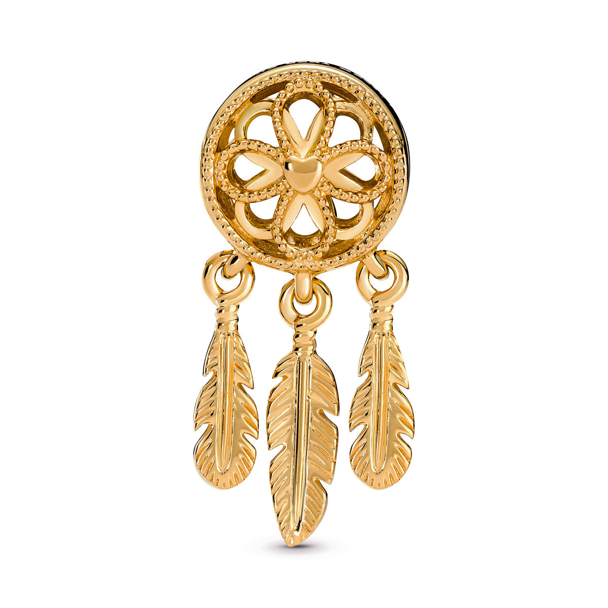 Charm – 14k Gold-Plated – Spiritual Dreamcatcher
