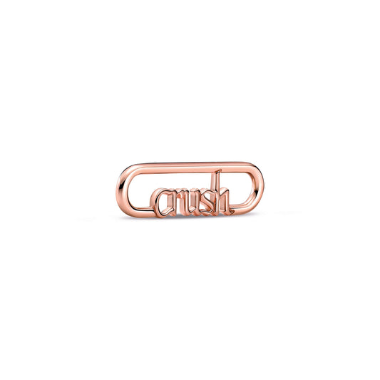 Charm – 14k Rose Gold-Plated – Pandora ME Styling Crush Word Link