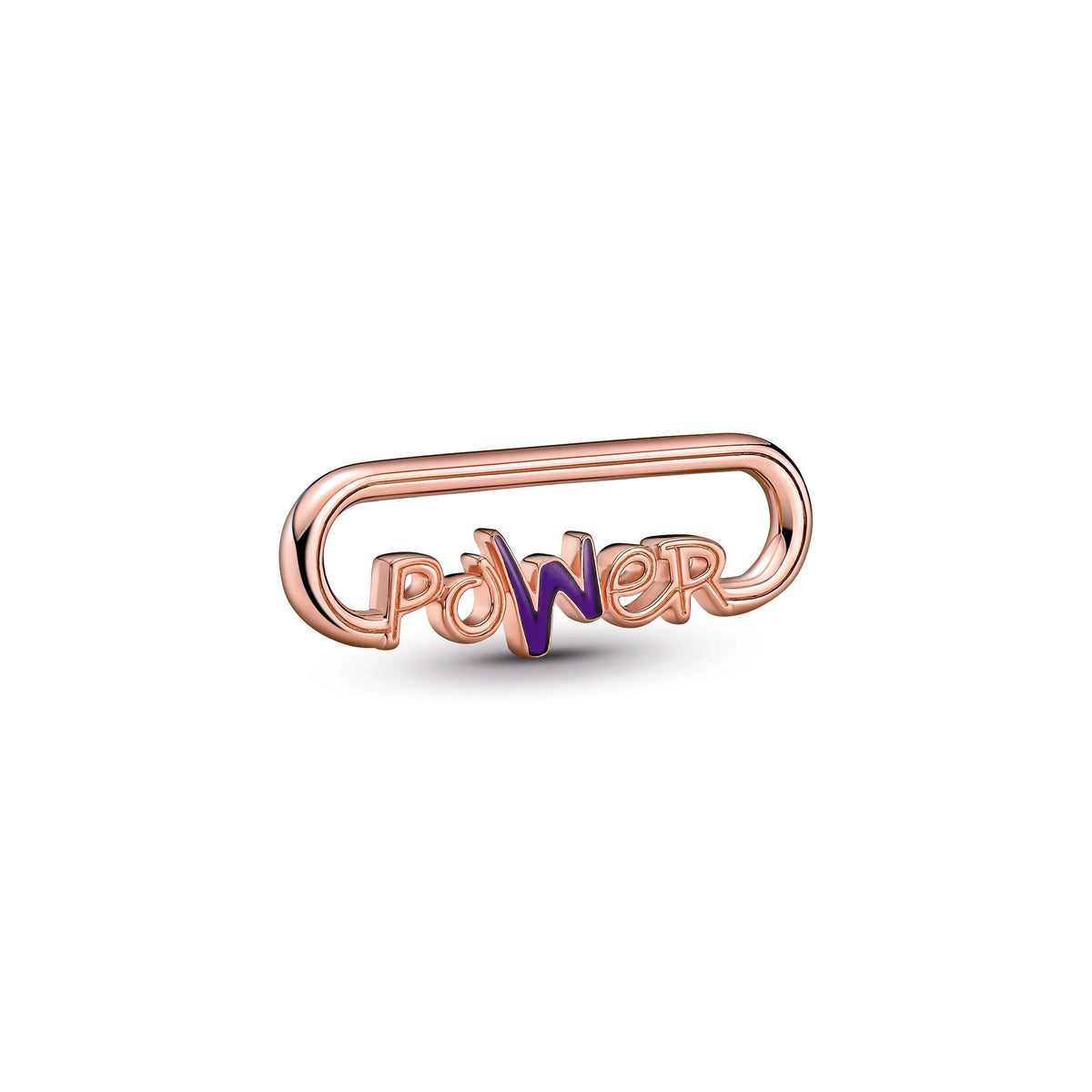 Jewelry – 14k Rose Gold-Plated – Pandora ME Styling Power Word Link