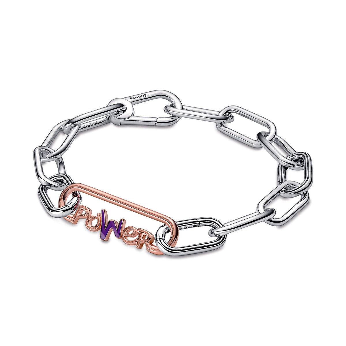 Jewelry – 14k Rose Gold-Plated – Pandora ME Styling Power Word Link