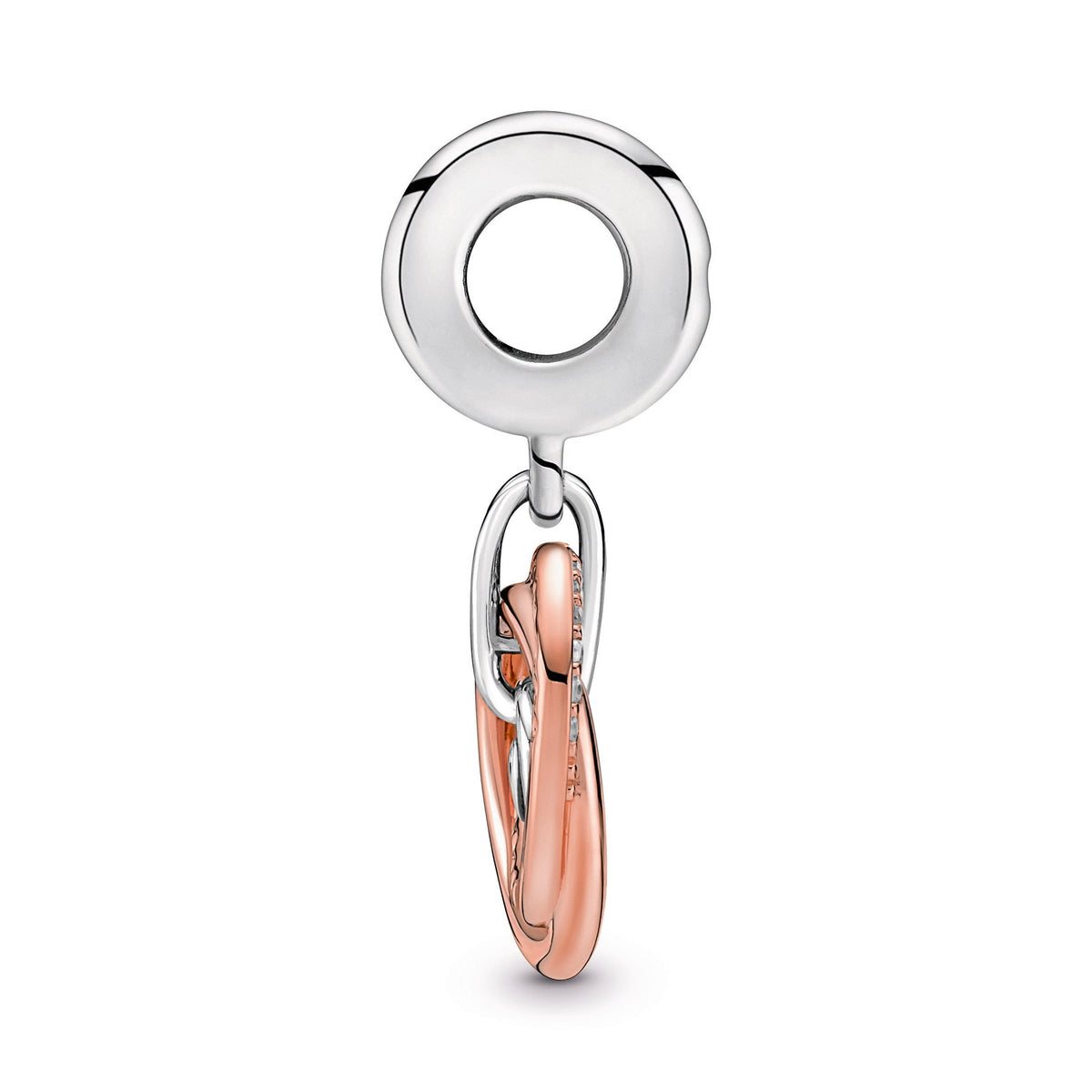 Dangle Charm – 14k Rose Gold-Plated – Family Always Encircled