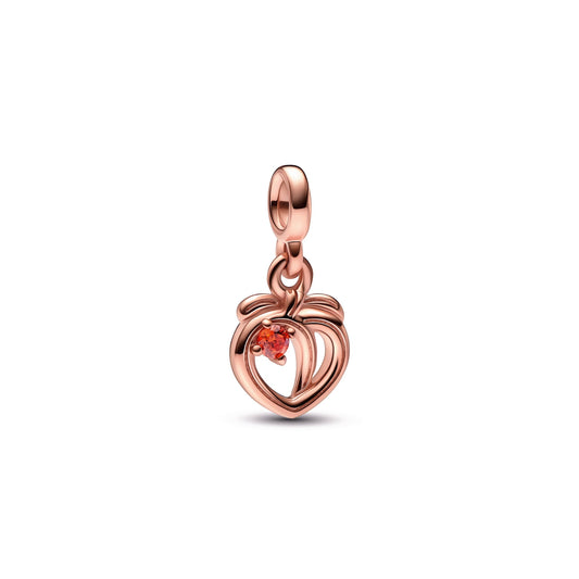 Charm – 14k Rose Gold-Plated – Pandora ME Cheeky Peach Mini Dangle