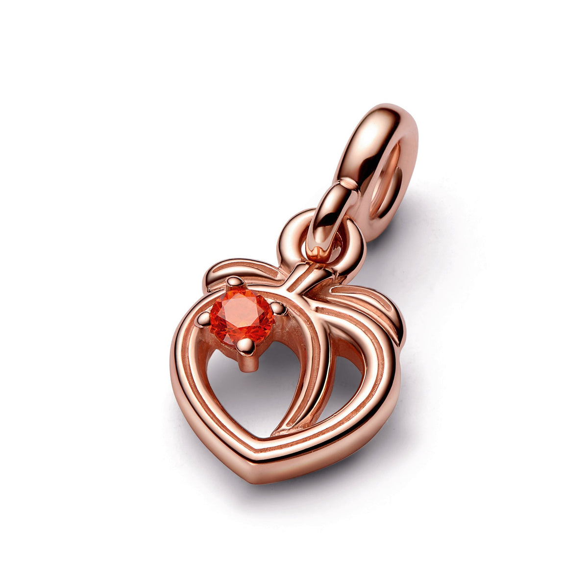 Charm – 14k Rose Gold-Plated – Pandora ME Cheeky Peach Mini Dangle