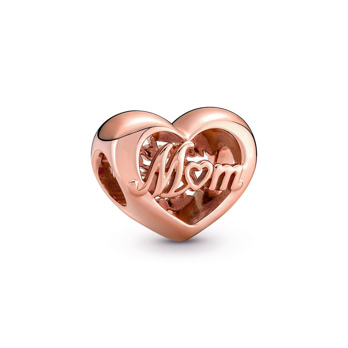 Charm – 14k Rose Gold-Plated – Thank You Mum Heart