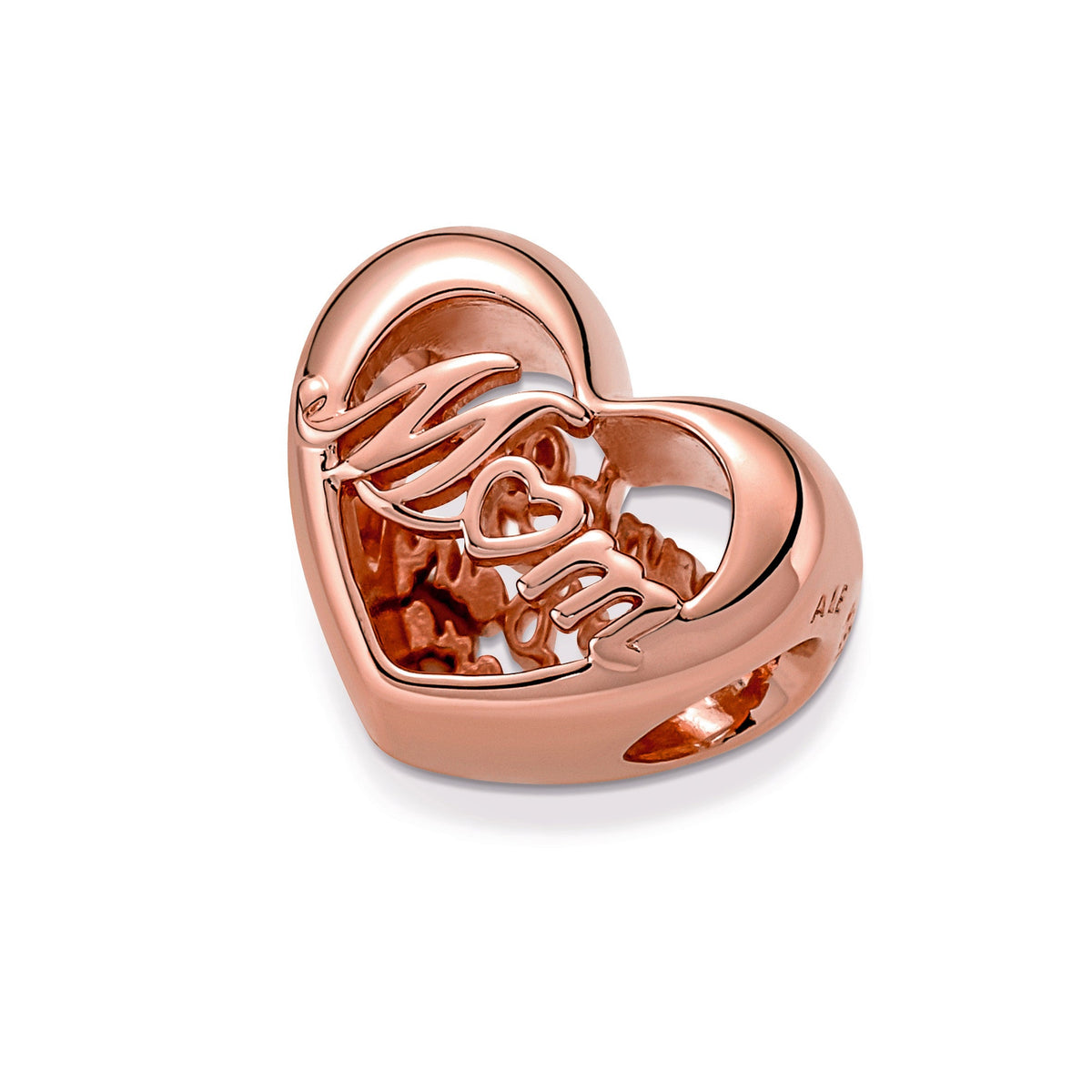 Charm – 14k Rose Gold-Plated – Thank You Mum Heart
