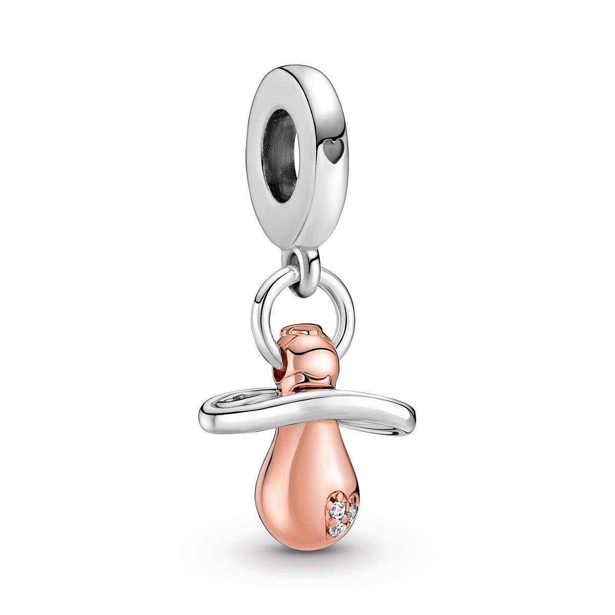 Dangle Charm – 14k Rose Gold-Plated – Baby Pacifier