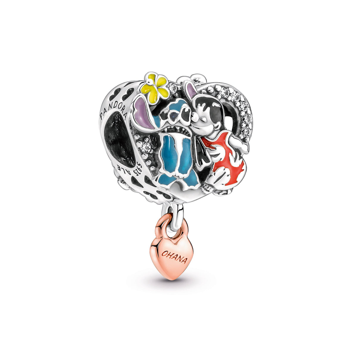 Charm – 14k Rose Gold-Plated – Disney Ohana Lilo & Stitch Inspired