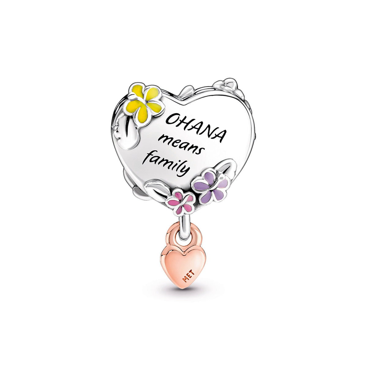 Charm – 14k Rose Gold-Plated – Disney Ohana Lilo & Stitch Inspired