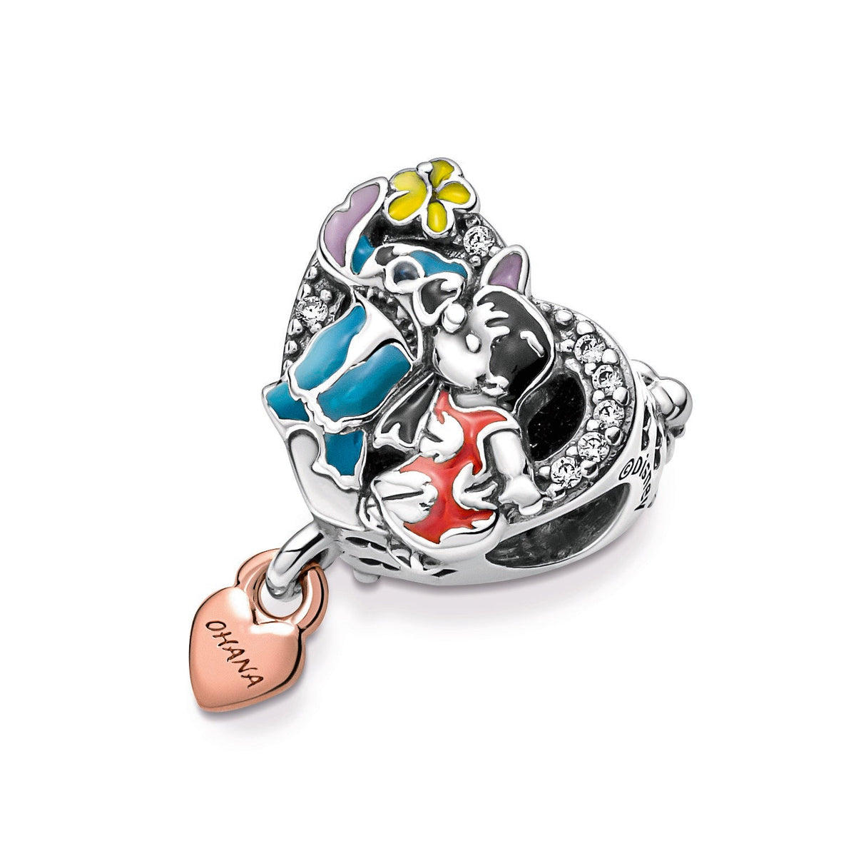 Charm – 14k Rose Gold-Plated – Disney Ohana Lilo & Stitch Inspired