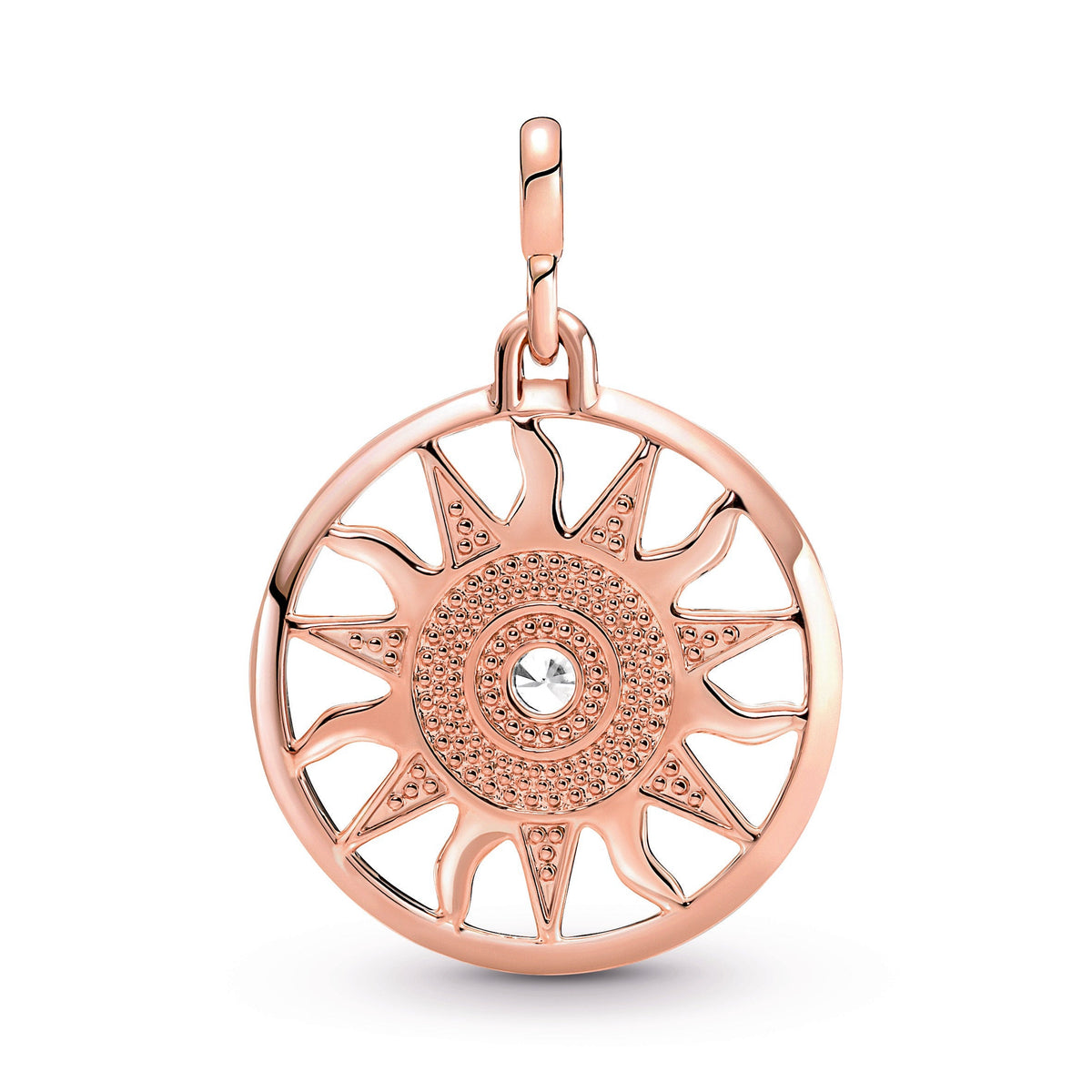Charm – 14k Rose Gold-Plated – Pandora ME Sun Power Medallion