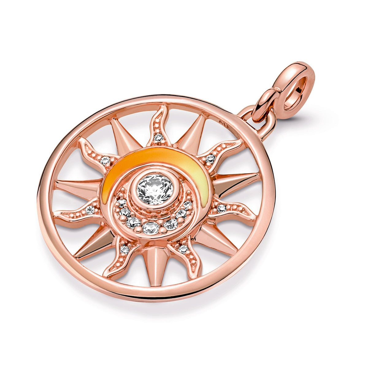 Charm – 14k Rose Gold-Plated – Pandora ME Sun Power Medallion