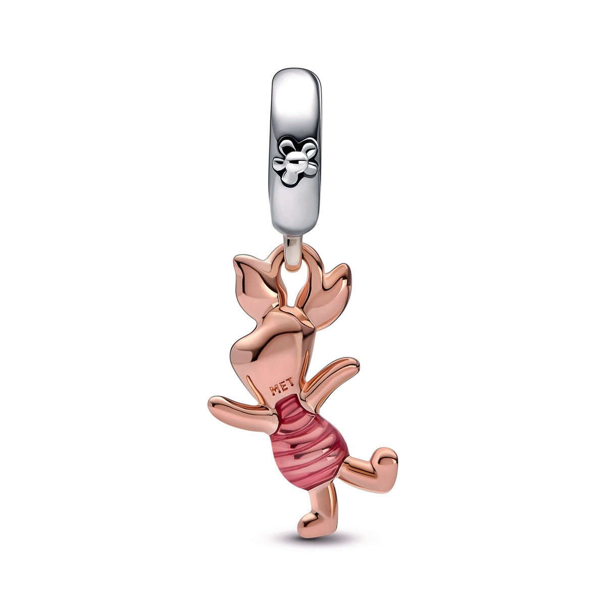 Dangle Charm – 14k Rose Gold-Plated – Disney Winnie the Pooh Piglet