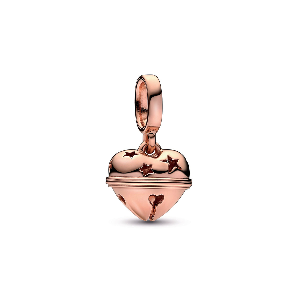 Dangle Charm – 14k Rose Gold-Plated – Festive Bell