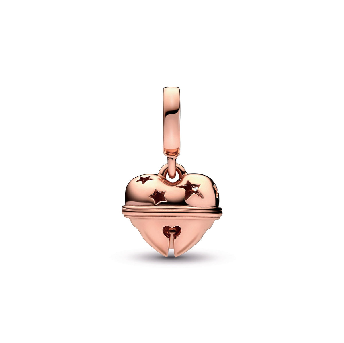 Dangle Charm – 14k Rose Gold-Plated – Festive Bell
