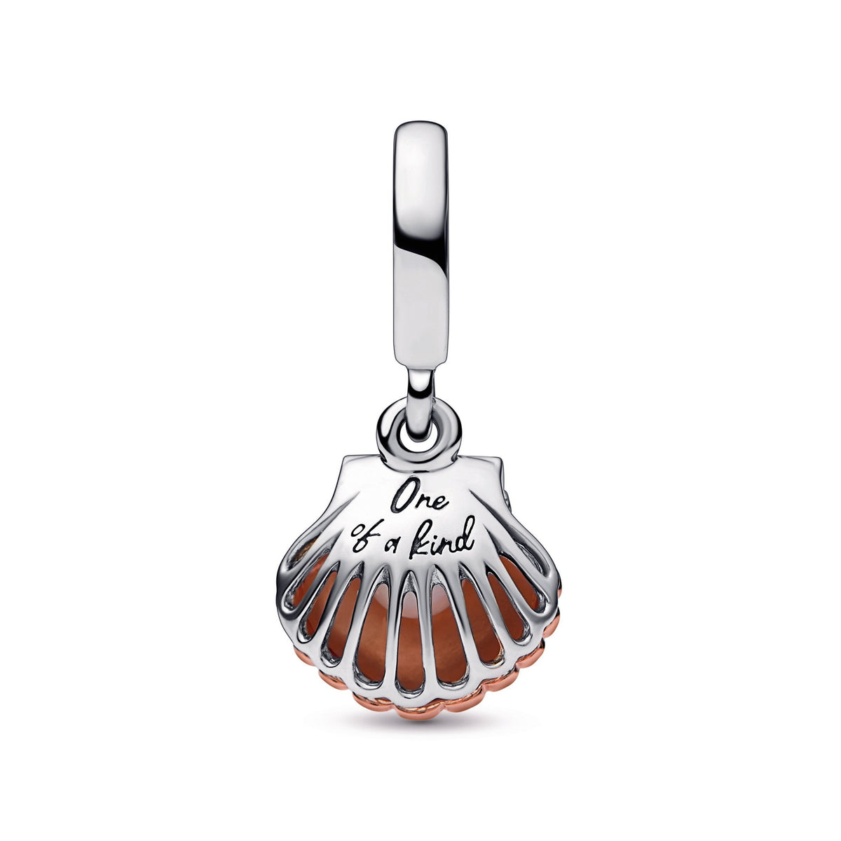 Dangle Charm – 14k Rose Gold-Plated – Pandora Club 2023 Sea Shell & Treated Freshwater Cultured Pearl