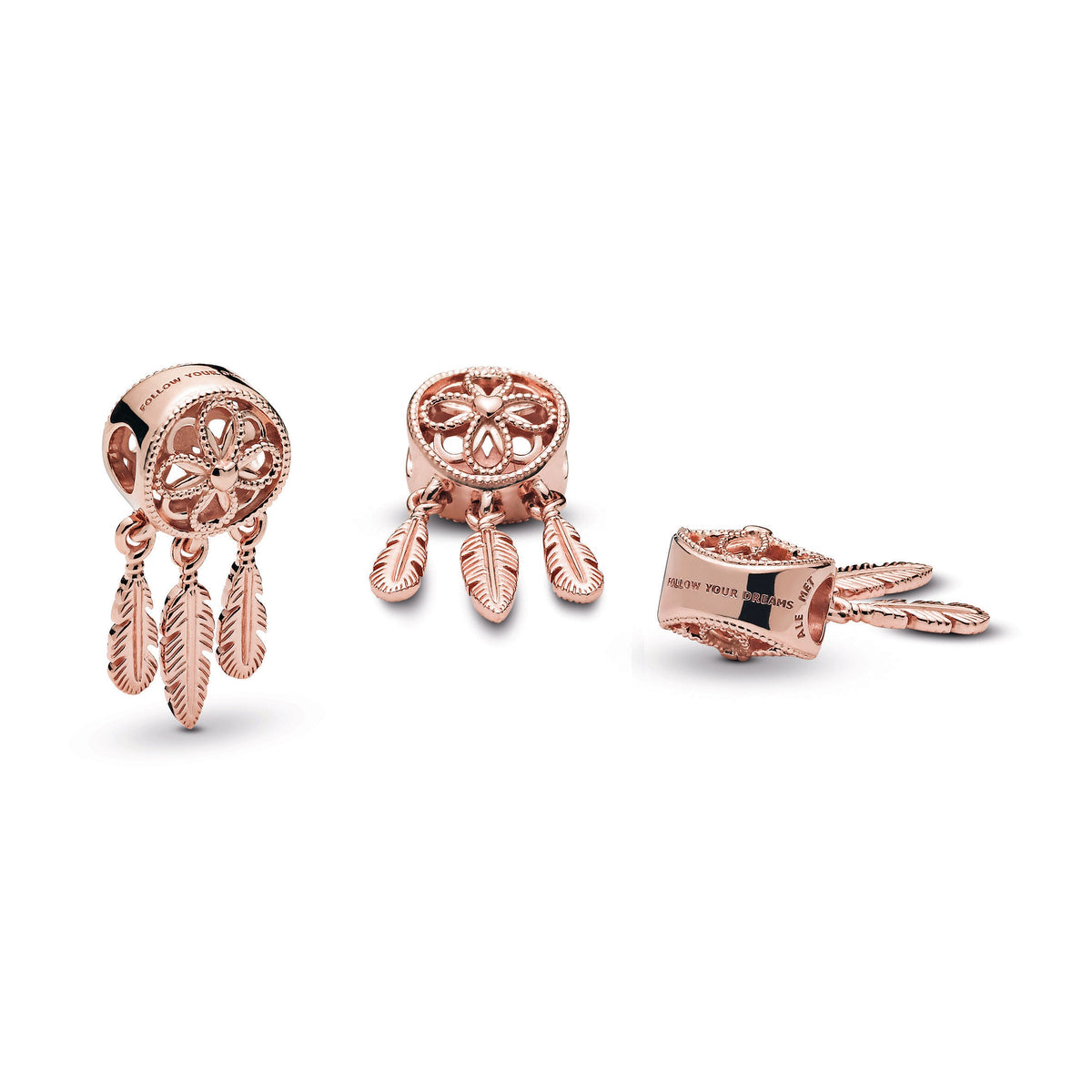 Charm – 14k Rose Gold-Plated – Spiritual Dreamcatcher