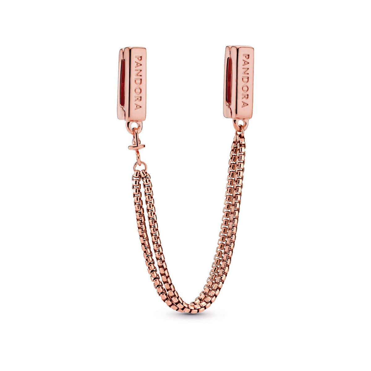 Clip Charm – 14k Rose Gold-Plated – Safety Chain
