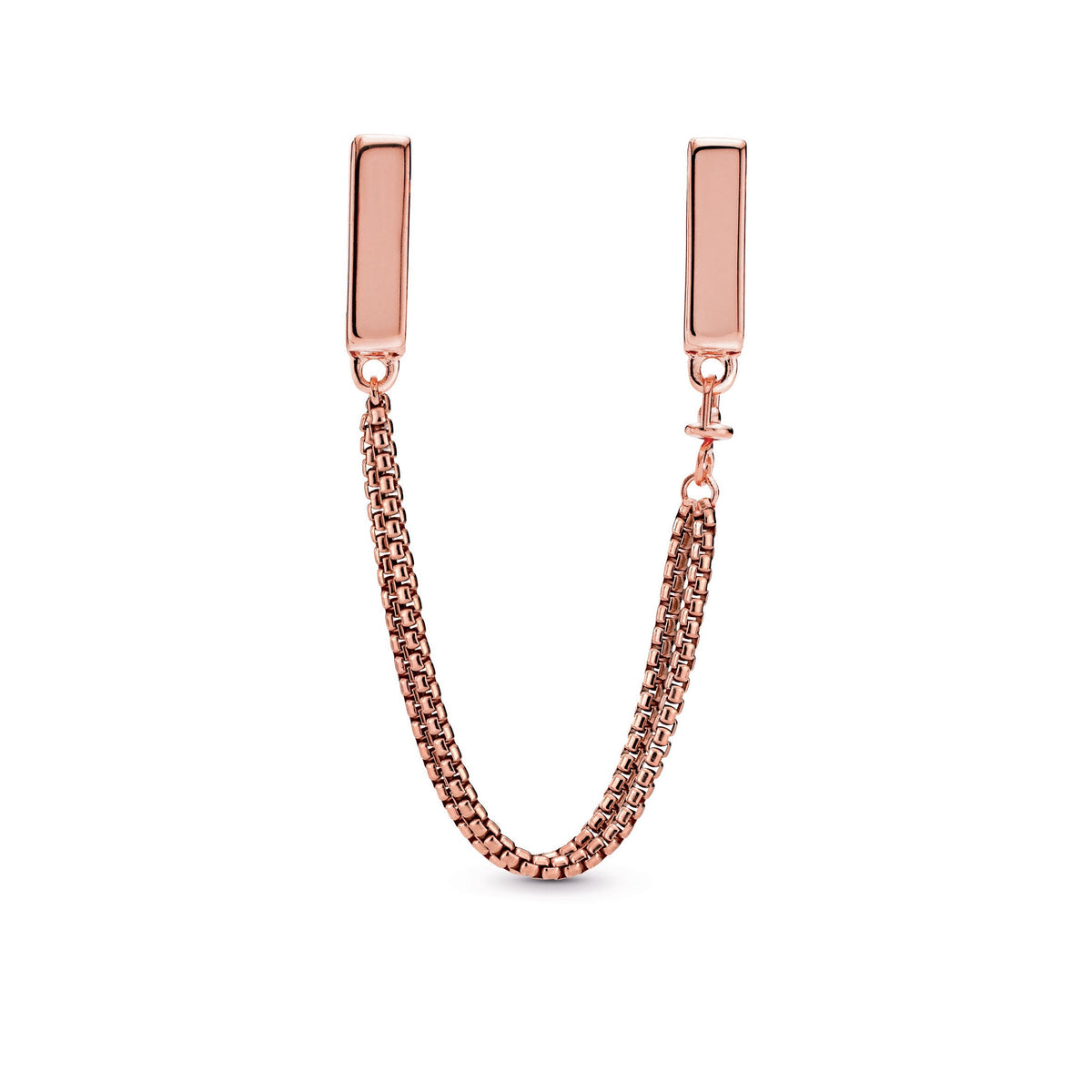 Clip Charm – 14k Rose Gold-Plated – Safety Chain