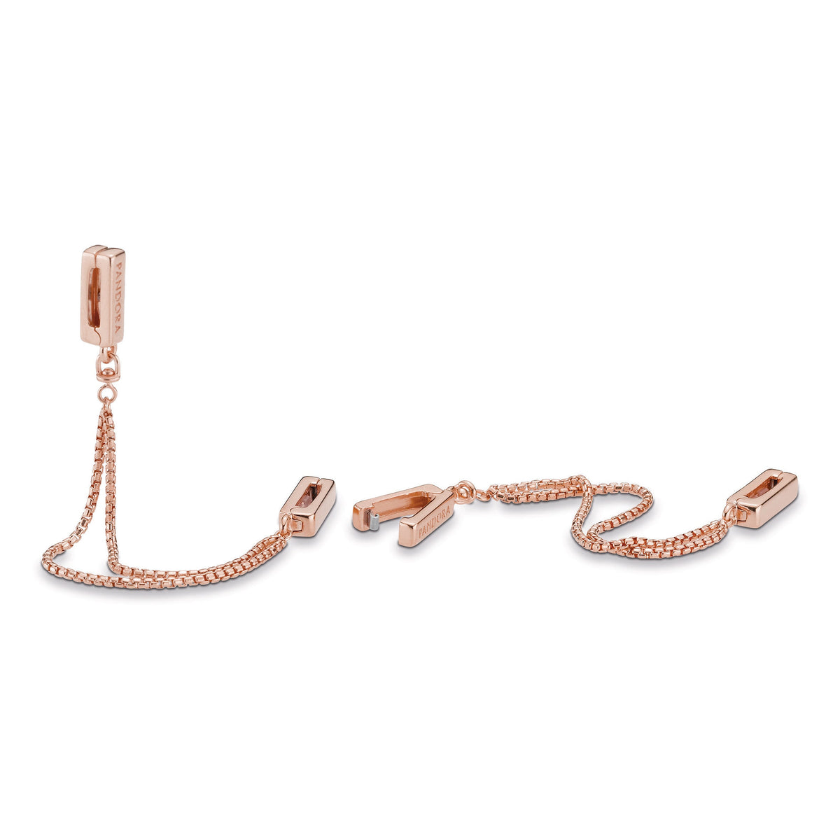 Clip Charm – 14k Rose Gold-Plated – Safety Chain