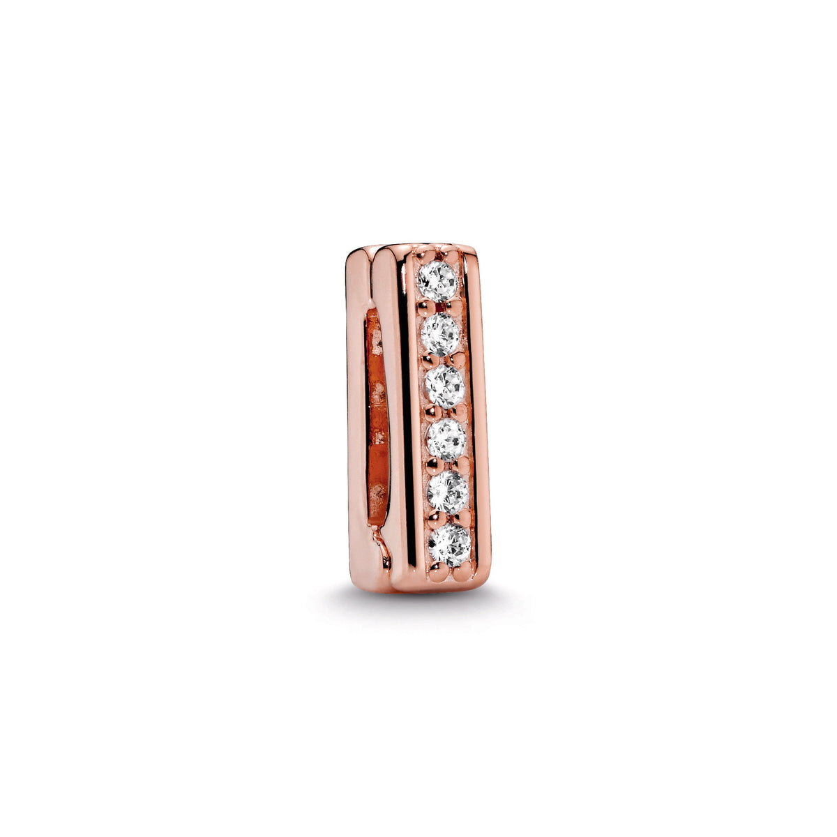 Clip Charm – 14k Rose Gold-Plated – Pandora Reflexions Sparkling