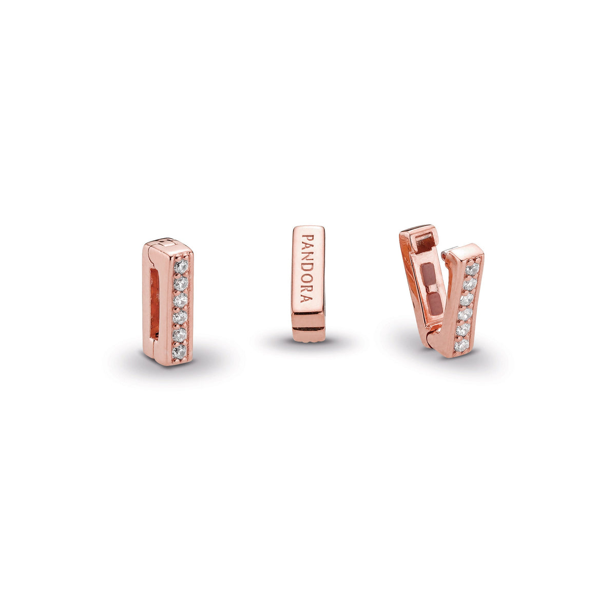 Clip Charm – 14k Rose Gold-Plated – Pandora Reflexions Sparkling