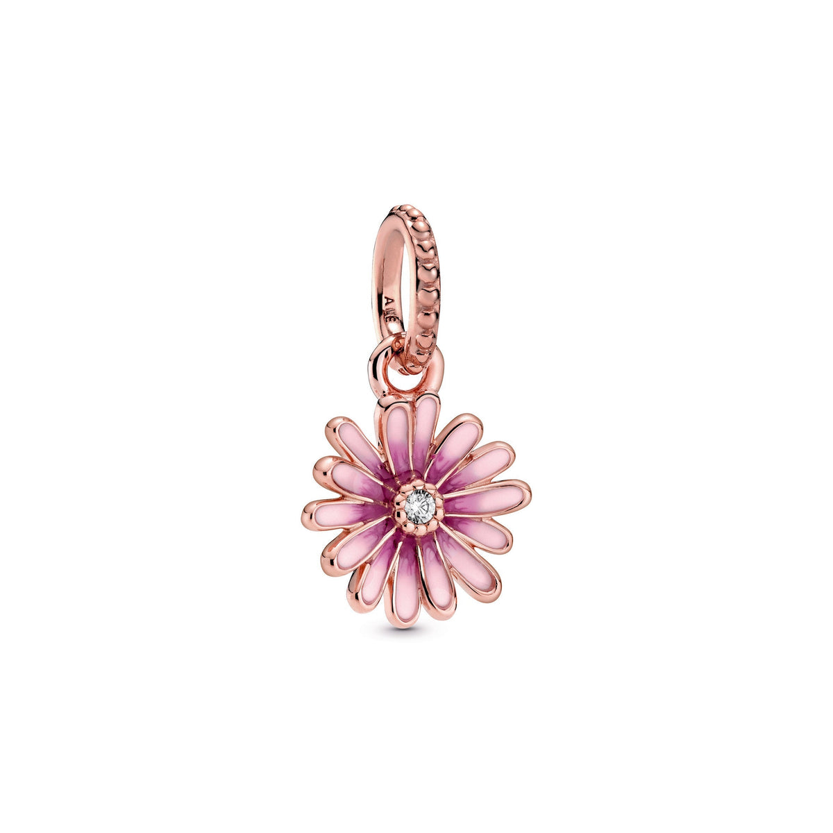 Dangle Charm – Pink Daisy Flower