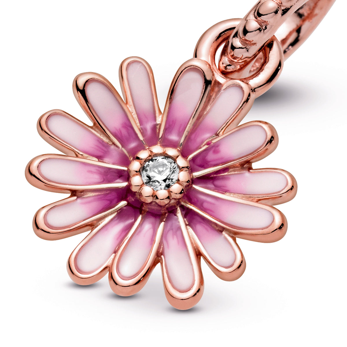 Dangle Charm – Pink Daisy Flower