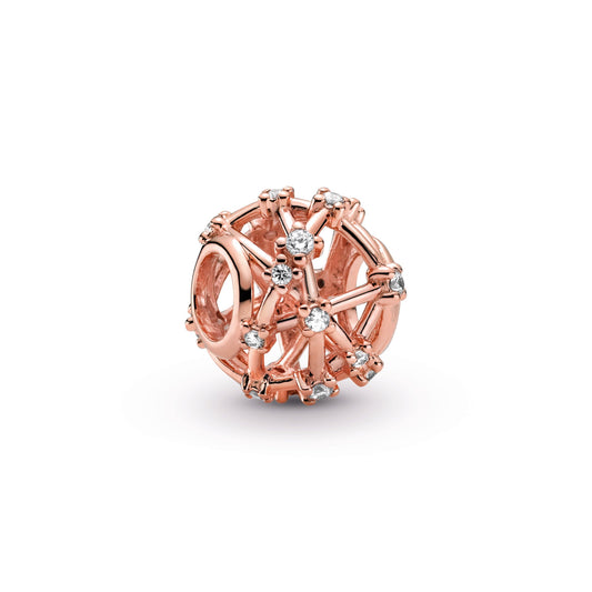 Charm – 14k Rose Gold-Plated – Openwork Star Constellations