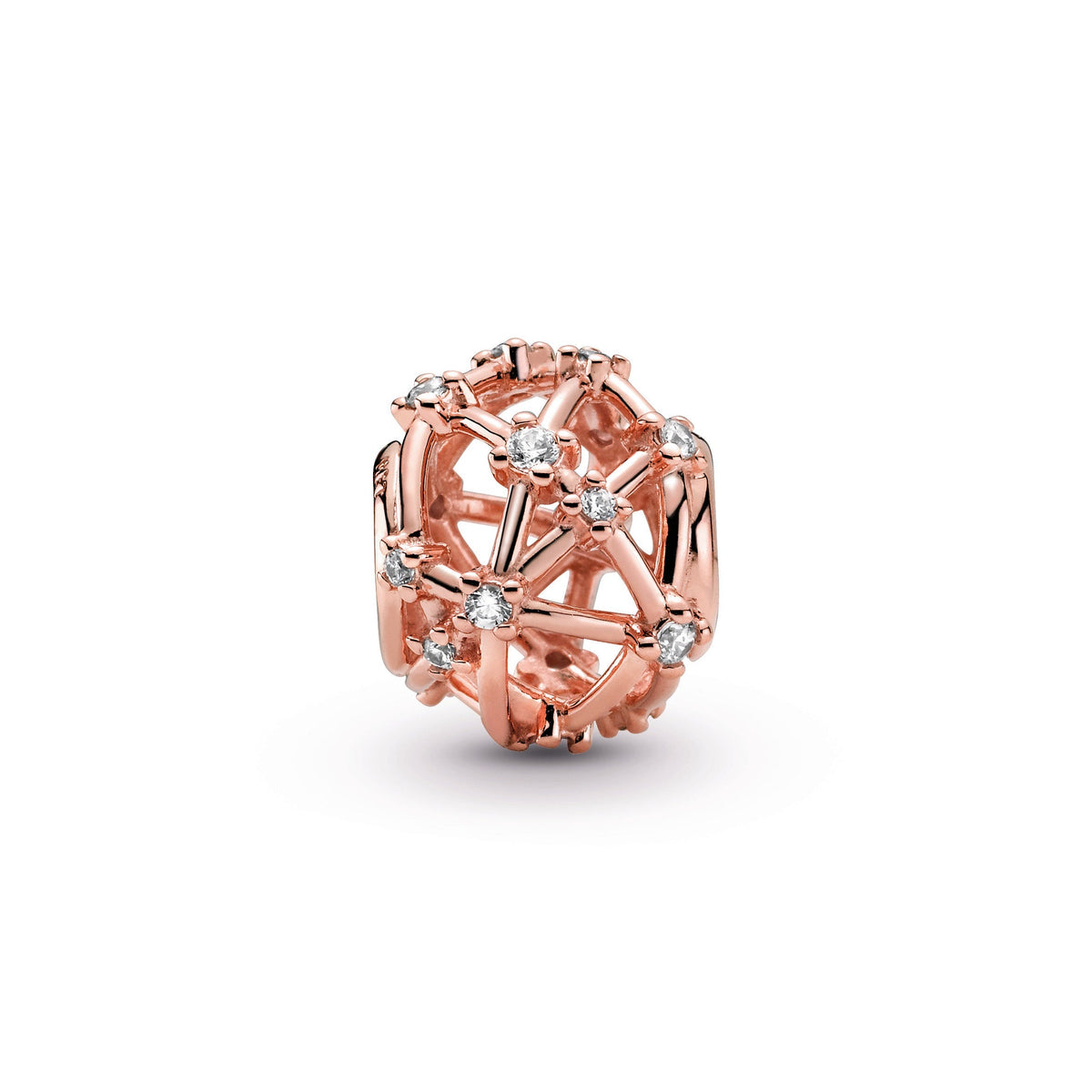 Charm – 14k Rose Gold-Plated – Openwork Star Constellations
