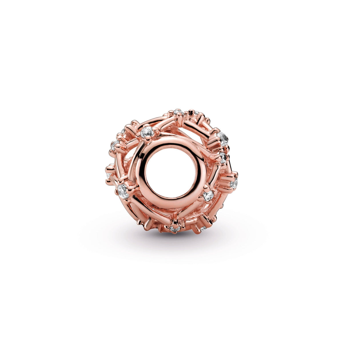 Charm – 14k Rose Gold-Plated – Openwork Star Constellations