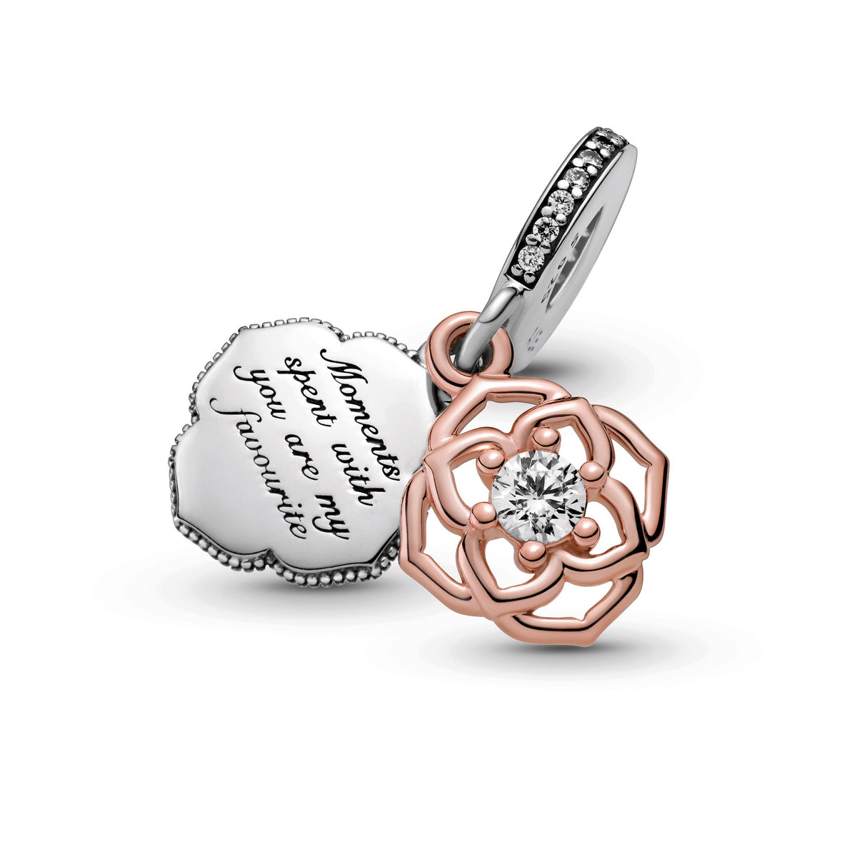 Dangle Charm – 14k Rose Gold-Plated – Two-tone Rose
