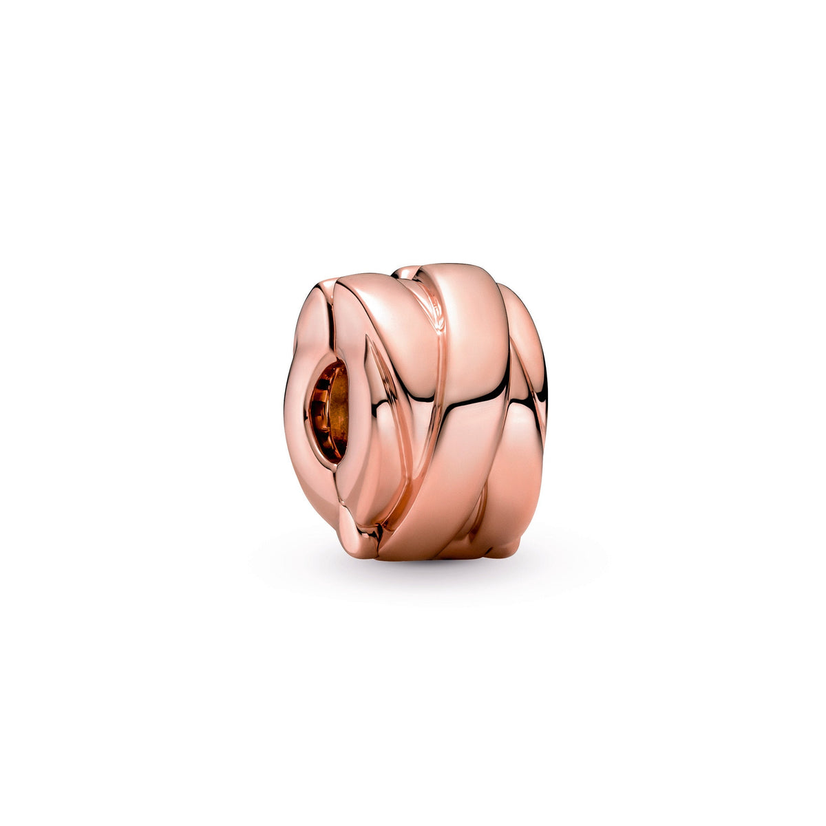 Clip Charm – 14k Rose Gold-Plated – Polished Ribbons
