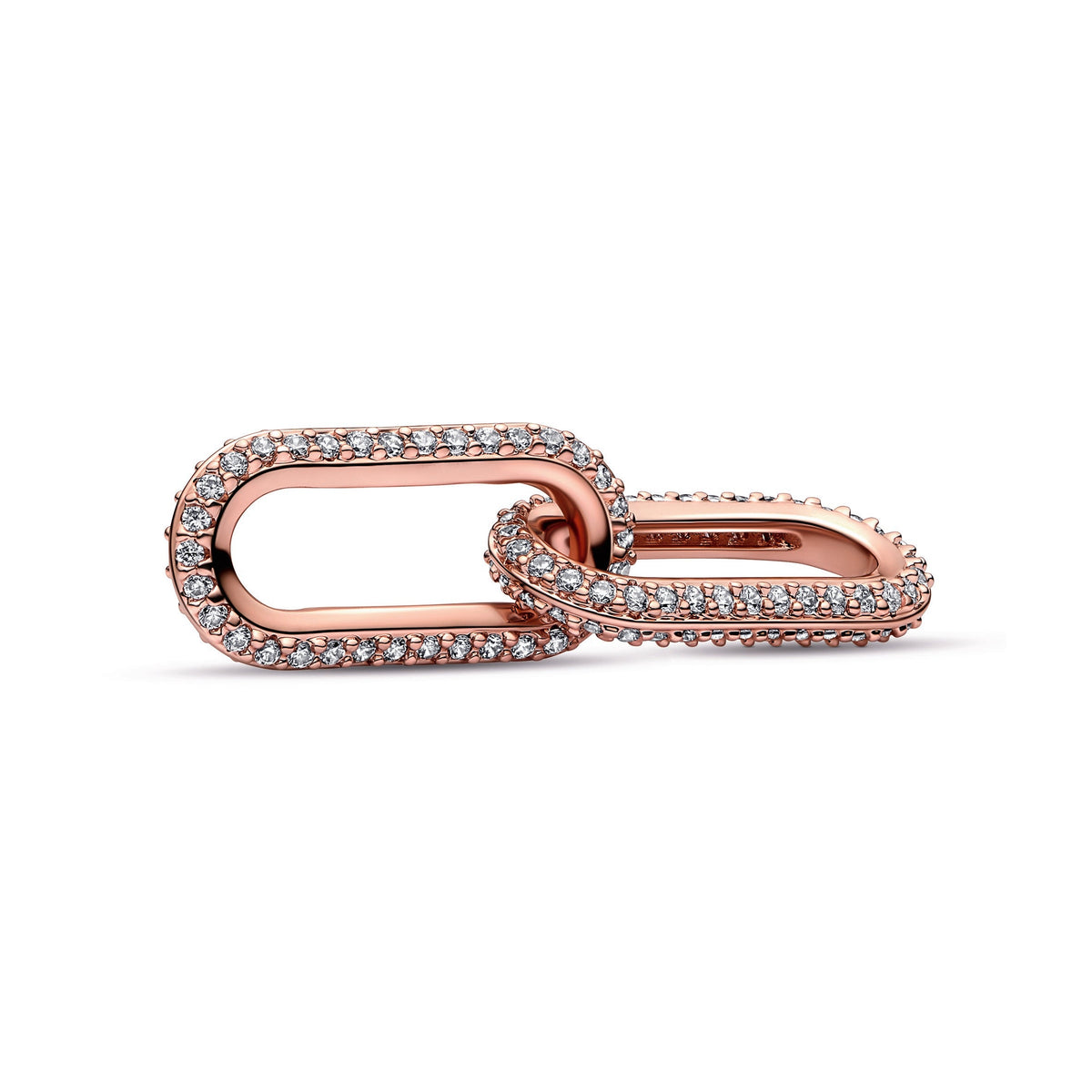 Bracelet – 14k Rose Gold-Plated – Pandora ME Pavé Double Styling Link