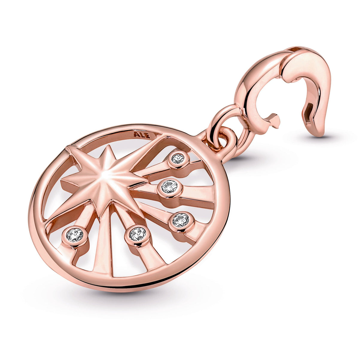 Charm – 14k Rose Gold-Plated – Pandora ME Rays of Life Medallion