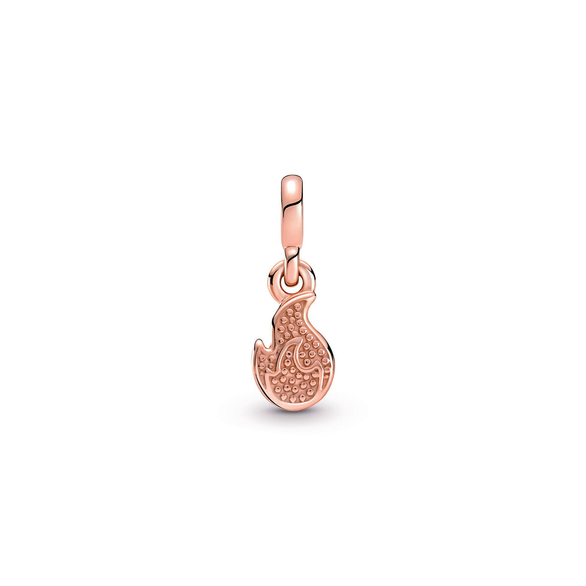 Charm – 14k Rose Gold-Plated – Pandora ME Burning Flame Mini Dangle