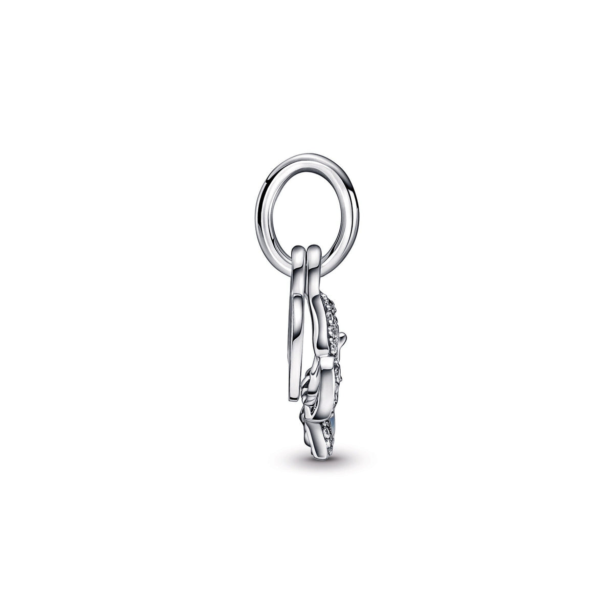 Dangle Charm – Sterling Silver – Blue Butterfly & Quote Double