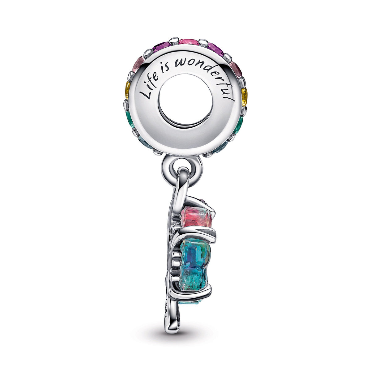 Dangle Charm – Sterling Silver – Togetherness Tree Murano Glass