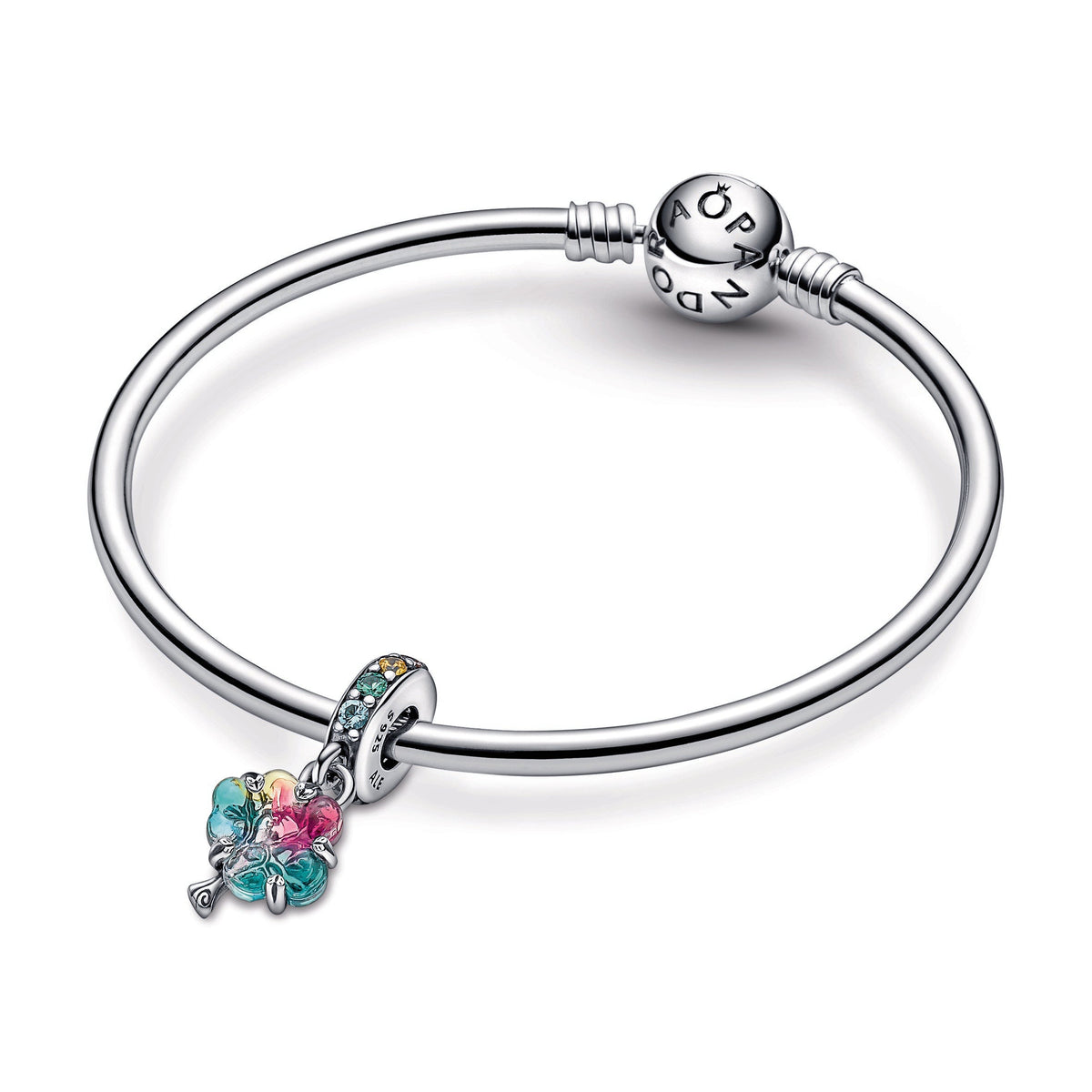 Dangle Charm – Sterling Silver – Togetherness Tree Murano Glass
