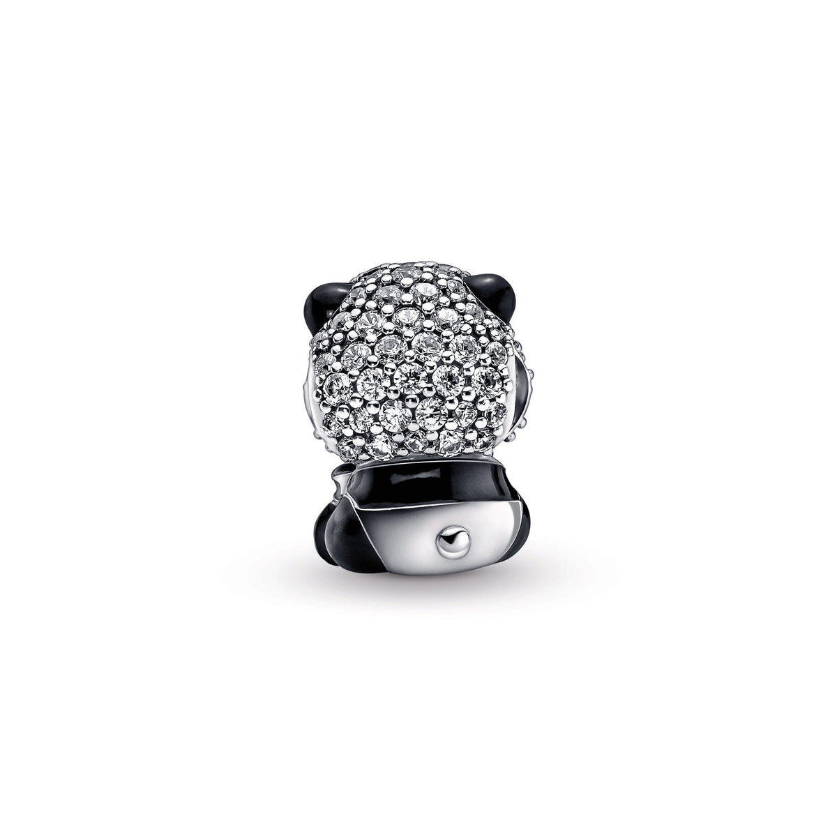 Charm – Sterling Silver – Sparkling Cute Panda