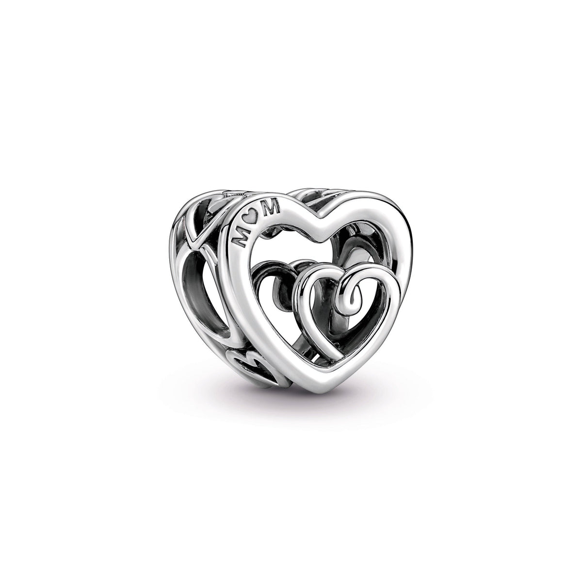 Charm – Sterling Silver – Entwined Infinite Hearts