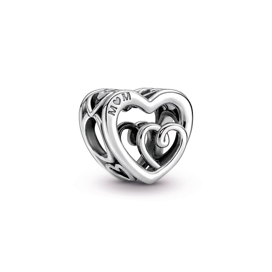 Charm – Sterling Silver – Entwined Infinite Hearts