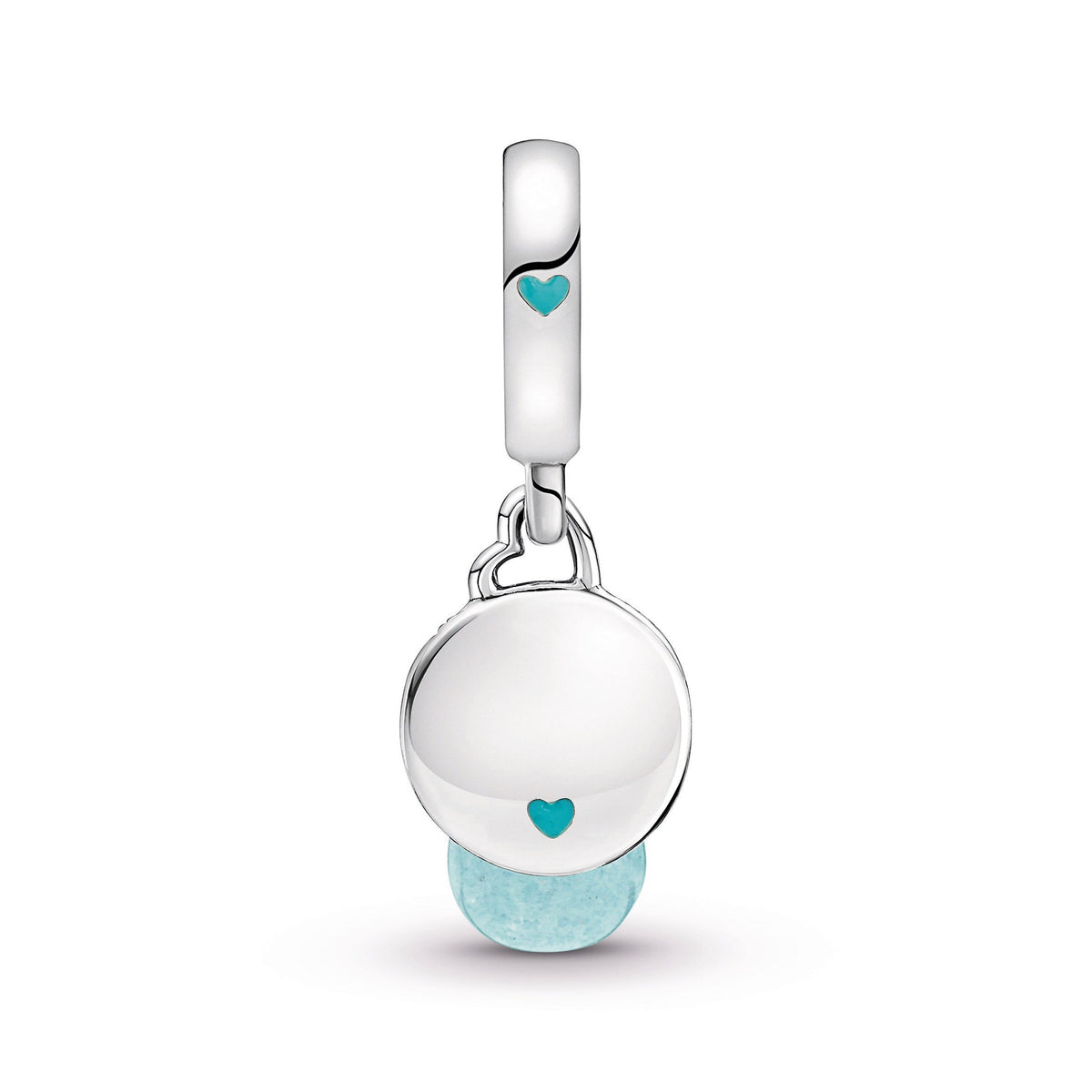 Dangle Charm – Sterling Silver – Glow-in-the-dark Lightbulb Double