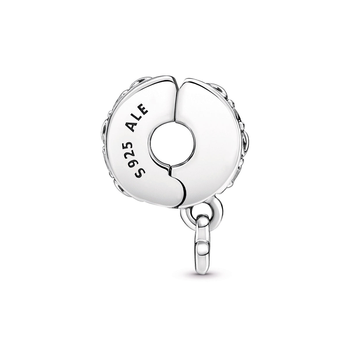 Clip Charm – Sterling Silver – Family Always Pavé