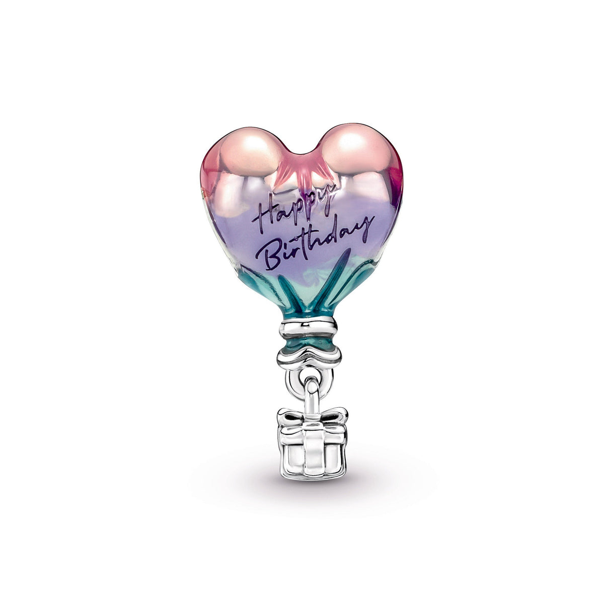 Charm – Sterling Silver – Happy Birthday Hot Air Balloon