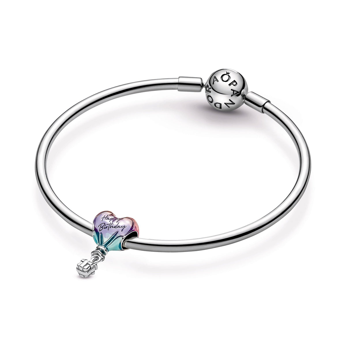 Charm – Sterling Silver – Happy Birthday Hot Air Balloon