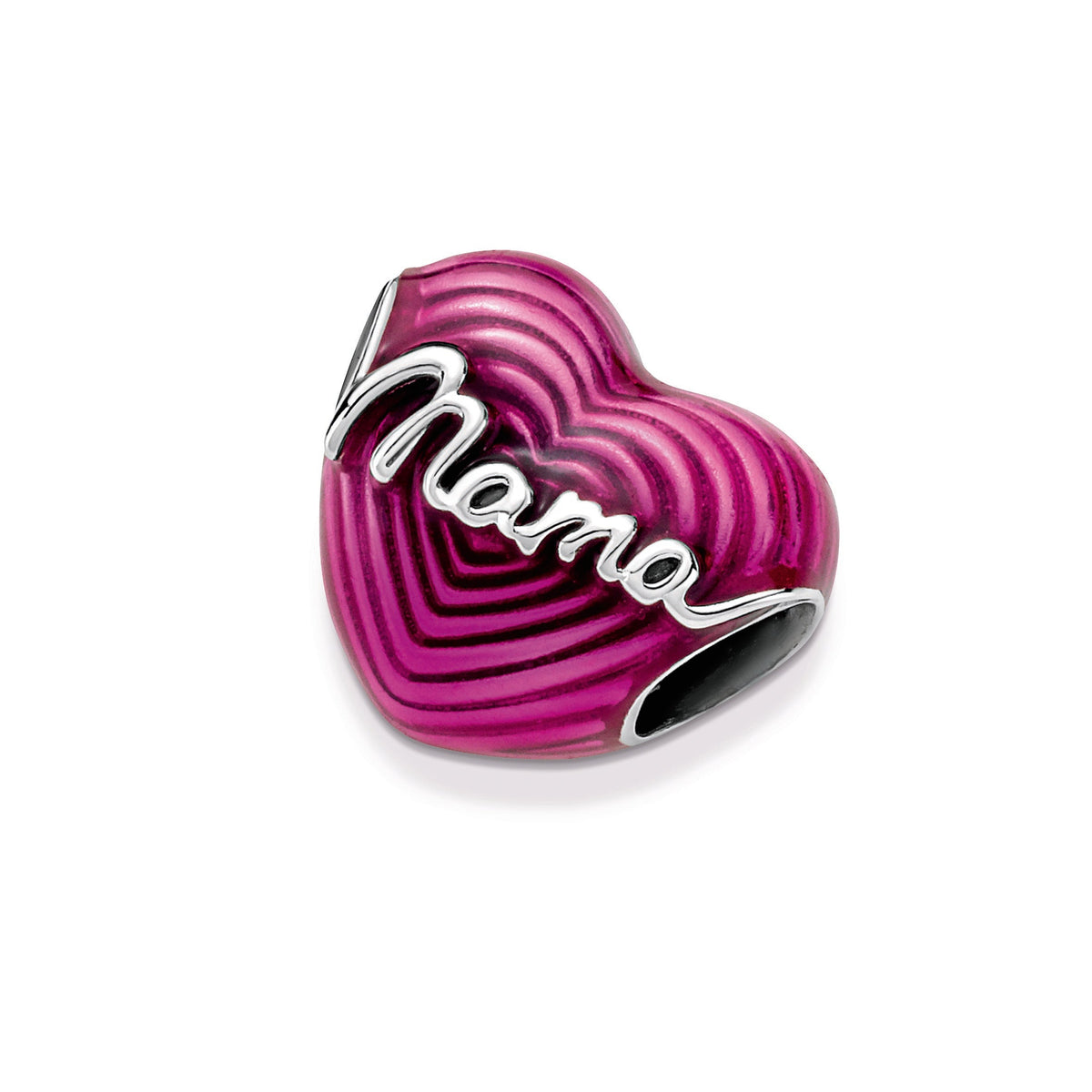 Charm – Sterling Silver – Radiating Love Mama Heart