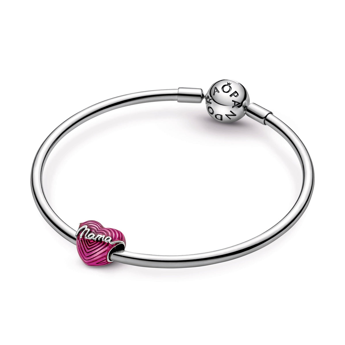 Charm – Sterling Silver – Radiating Love Mama Heart