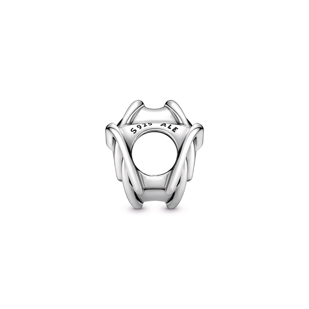 Charm – Sterling Silver – Family Always Encircled Heart