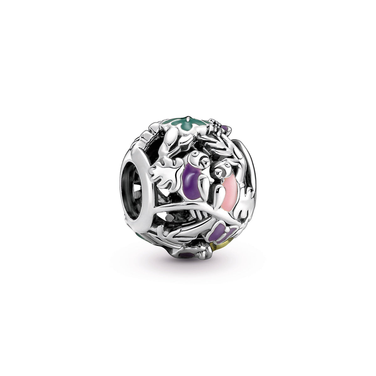 Charm – Sterling Silver – Jungle Creatures & Leaves