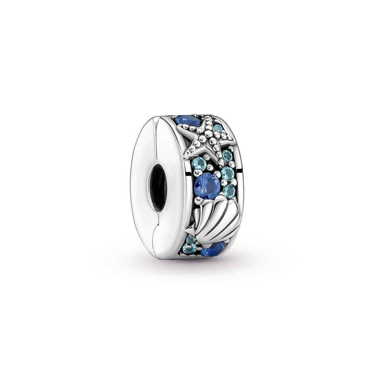 Clip Charm – Sterling Silver – Tropical Starfish & Shell
